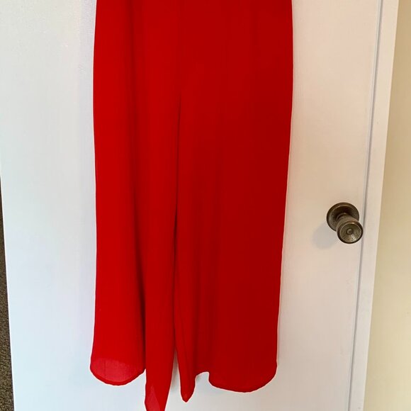 H&M DIVIDED Red Ruffle Jumpsuit - Picture 4 of 7